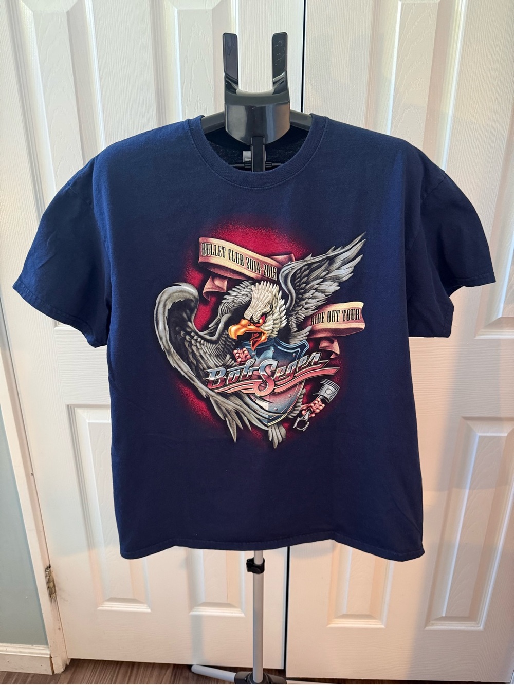 Bob Seger Ride Out Tour Bullet Club 2014-2015 Tshirt   XL Size